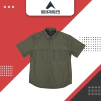 EIGER KALAMANTARA BLK BORNEO F1 SHIRT - Olive