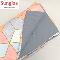 SungJae Sprei Bedcover MOTIF AESTHETIC ABSTRAK PINK MARBLE UKURAN KECIL