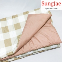 SungJae Sprei Bedcover AESTHETIC EMELY KHAKI 230 x 160