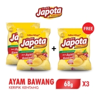Japota Keripik Kentang Ayam Bawang 68 gr x3