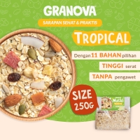 Granova Tropical Muesli / Oat dengan Buah Kering & Kacang