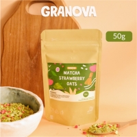 Granova Oat Siap Seduh / Instant Oatmeal Matcha Strawberry