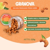 Granova Kacang Mede / Mete Panggang Premium Gurih Asam Pedas 125gr
