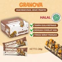 Granova Snackbar Nuts & Chocolate 26gr x 16 pcs Rasa Coklat