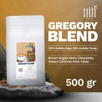 Sakha Kopi Arabika Espresso Gregory Blend Arabica Coffe Bean Biji Bubuk 500g
