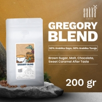Sakha Kopi Arabika Espresso Gregory Blend Arabica Coffe Bean Biji Bubuk 200g