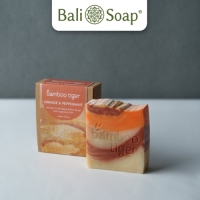Bali Soap Bamboo Tiger Soap Air 135g - ORANGE & PEPPERMINT.