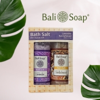 Gift Box Set Bath Salt Lavender - Sandalwood