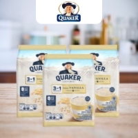 Quaker 3in1 Vanilla Minuman Sereal Oat 224gr (24gr x 8 sachet) x 3
