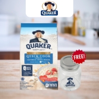 Quaker Quick Cooking Oatmeal 800 gr Free Jar