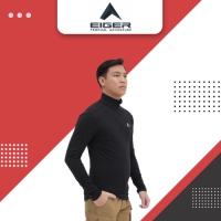 EIGER MENS ZENITH BASELAYER TOP - Black
