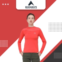 EIGER CRESCENT LS TEES - Pink