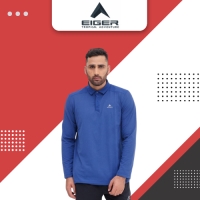 EIGER MENS R TRIPA LS POLOSHIRT - Navy