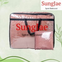 SungJae Sprei Bedcover POLOS MOCCA