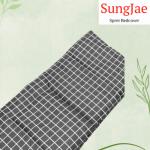 SungJae Sprei Bedcover AESTHETIC ABSTRAK KOTAK HITAM UKURAN KECIL