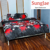 SungJae Sprei Bedcover MOTIF BUNGA AESTHETIC AZRINA