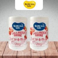 PAKET GLOWING 4 MINGGU - TROPICANA SLIM COLLAGEN DRINK STRAWBERRY 200G X 2 PCS