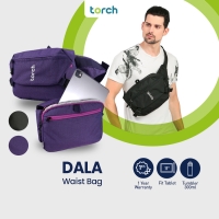 Torch Dala Waistbag Tas Tablet Ipad 10 Inch Selempang Anti Air - BLACK