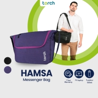 Torch Hamsa Messenger Bag Tas Selempang Laptop 15 Inc Sekolah Kerja - PURPLE