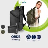 Torch Orde Foldable Backpack 2 in 1 Tas Ransel Ringan Anti Air