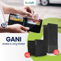 Torch Gani Dompet Lipat Kartu Pria Wanita Kartu Tempat Uang Tahan Air - Long