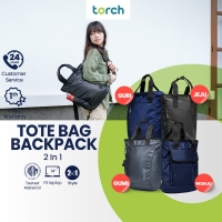 Torch Tas Ransel Punggung Laptop Unisex 2in1 - Tote Bag Collection