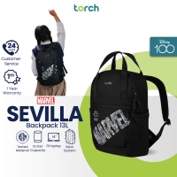 MARVEL TORCH Sevilla Tas Ransel Backpack Sekolah Kerja Laptop Anti Air Navy