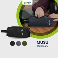 Torch Alat Mandi Kosmetik Tulis Souvenir - Travelpouch Clutch Musu - Cactus Green