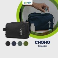 Torch Alat Mandi Kosmetik Tulis Souvenir - Travel Pouch Clutch Choho - Hijau