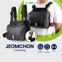 Torch Tas Dada Selempang Motor Sepeda 2in1 Slingbag Chest Bag Jeomchon