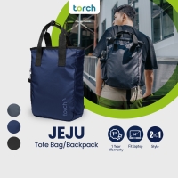 Torch Tas Ransel Punggung Laptop Pria Wanita - Tote Bag Backpack Jeju - Hitam