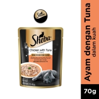 Sheba Pouch Makanan Kucing Basah 70 gr - Rasa Tuna & Chicken
