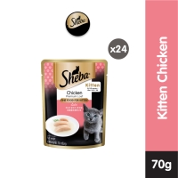 Sheba Pouch Junior Makanan Anak Kucing Basah rasa Chicken 70 gr - Isi 24