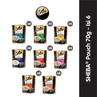 Sheba Pouch Makanan Kucing Basah 70 gr - Isi 6