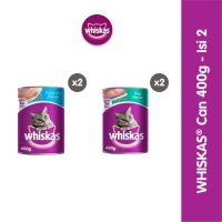 Whiskas Makanan Kucing Basah Kaleng 400 gr - Isi 2