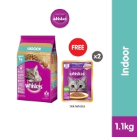 Whiskas Makanan Kucing Kering Adult Fungsional Indoor - 1.1kg