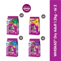 Whiskas Makanan Kucing Kering 1.2 kg - Isi 2