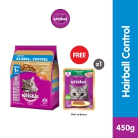 Whiskas Makanan Kucing Kering Adult Fungsional Hairball Control 450 gr