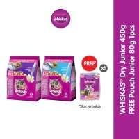 Whiskas Makanan Kucing Kering Junior 450 gr