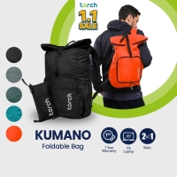 Torch Tas Ransel Lipat Punggung Pria Wanita Foldable Backpack Kumano - Abu-abu