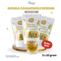 Mugo Paket 3pcs Bunga Chamomile Relaksasi Mengatasi Insomnia