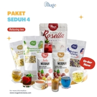 Mugo Paket Besar (Ginger Latte, Chamomile, Telang, Mint, Rosella, Jahe Merah Gula Aren)