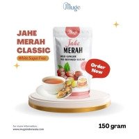 Mugo, Jahe Merah Gula Aren Murni White Sugar Free Praktis Tanpa Ampas