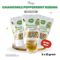 Mugo Paket 3pcs Bunga Chamomile Peppermint Mengatasi Insomnia