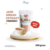 Mugo Red Ginger (Jahe Merah) Extract Powder Murni 100g Tanpa Gula