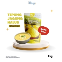 Mugo Tepung Jagung (polenta coarse) 1kg Kemasan Ekonomis Non GMO Lokal Source