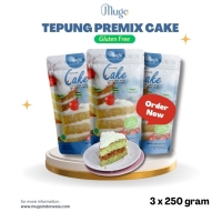 Mugo Tepung Cake Kue Gluten Free Alami Lokal 250gr Premiks [3PCS]