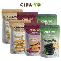 Chiayo Cookies Sandwich Bundling Vanilla 2pcs + Matcha 2pcs + Mix Berries 2pcs
