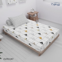 CALIFORNIA Sprei Single Full Fitted 120x200 Cute Cat