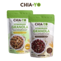 Chiayo PAKET : 2 Homemade Granola 250gr (Original & Dark Choco)